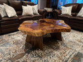 Amish Live Edge Round Coffee Table Dining Table Corner Table Hallway Table Office Table Counter Table Center Table Side Table End Table Bedside Table Home Décor - resinhomefurniture